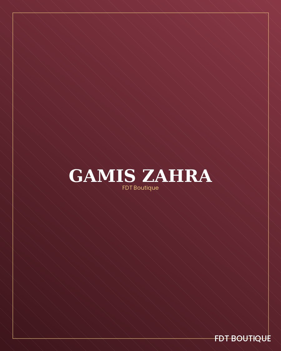 Gamis Zahra maroon FDT Boutique