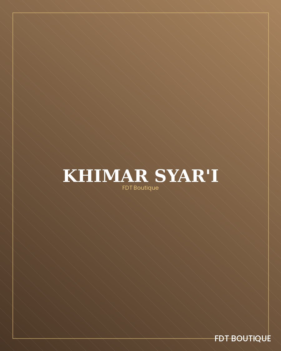 Khimar Syar'i Two Layer FDT Boutique